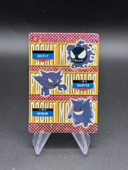 Gastly Gengar Holo Pokemon Vintage Pocket Monsters Vending Prism Sticker 582 - Image 1