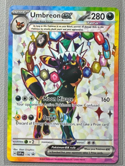 Pokemon Prismatic Evolutions Umbreon ex 176 SVP176 Figure Collection Promo 11 - Image 1