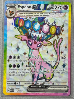 Pokemon Prismatic Evolutions Espeon ex 175 SVP175 Figure Collection Promo 18 - Image 1