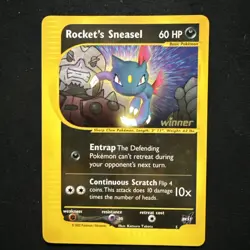 Pokemon - Rockets Sneasel - Winner Stamped - Best Of Game Promo #5 - Image 1