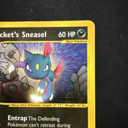 Pokemon - Rockets Sneasel - Winner Stamped - Best Of Game Promo #5 - Image 3