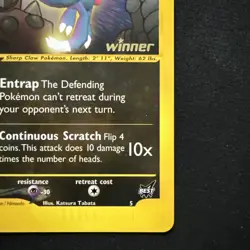 Pokemon - Rockets Sneasel - Winner Stamped - Best Of Game Promo #5 - Image 4