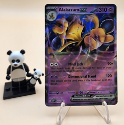 Pokemon TCG 151 Error No Star Pattern - Alakazam ex 050 Black Star Promo - Image 1