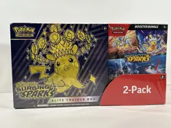 Pokemon Costco Surging Sparks 2-Pack Elite Trainer Box and Booster Bundle Sealed - Image 1