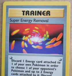 Super Energy Removal 108/130 Rare Non-Holo Base 2 Set Pokemon Trainer NM/LP - Image 2