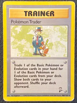 English Pokemon Breeder Base Set 2 105/130 Trainer - Unlimited Non-Holo Rare HP - Image 1