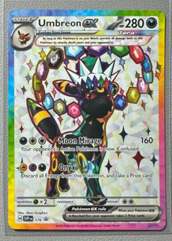 Pokemon Prismatic Evolutions Umbreon ex 176 SVP176 Figure Collection Promo 10 - Image 1