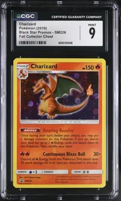Pokemon 2019 Charizard Black Star Promos SM226 CGC 9 - Image 1