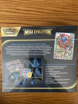Pokemon TCG Mega Evolutions ETB Lucario Design Factory Sealed (Contains 9 Packs) - Image 2
