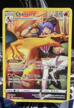 Pokemon Charizard Ultra Rare Full Art Holo TG03/TG30 Lost Origin English - Image 1