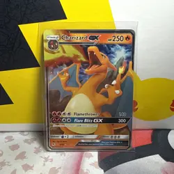Pokemon TCG Charizard GX Hidden Fates 9/68 Holo Ultra Rare - Image 1