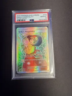 Pokemon Erika’s Hospitality Team Up Full Art #174 PSA 10 English - Image 1