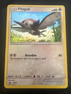 Pokemon TCG Pikipek SM07 Promo SM Black Star Promo MP/HP - Image 1
