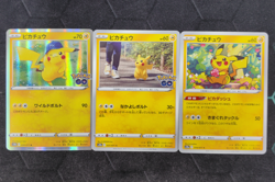2022 Lightly Played Pokemon Pikachu 027/071 Pokemon GO Japanese LOT3 - Image 1