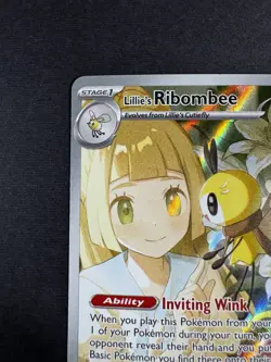 Pokemon TCG Lillie's Ribombee Holo, Journey Together Illustration, 164/159 NM - Image 3