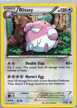 Pokemon TCG Blissey XY56 XY Black Star Promos Holo MP - Image 1