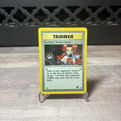Pokemon TCG Rockets Sneak Attack Trainer Holo Rare 16/82 - Image 1