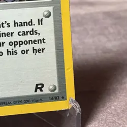 Pokemon TCG Rockets Sneak Attack Trainer Holo Rare 16/82 - Image 3