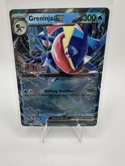 Pokemon TCG Stellar Crown Stamped Greninja EX 041/142 Double Rare - Image 1