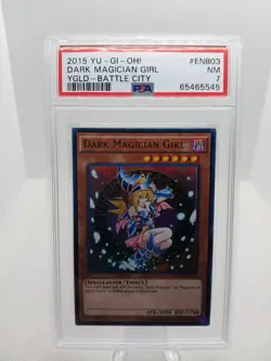 YUGIOH PSA 7 NM SLAB LOT X4 FOIL 1ST DARK MAGICIAN GIRL CHOCOLATE YGLD DSOD - Image 2