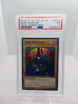 YUGIOH PSA 7 NM SLAB LOT X4 FOIL 1ST DARK MAGICIAN GIRL CHOCOLATE YGLD DSOD - Image 4