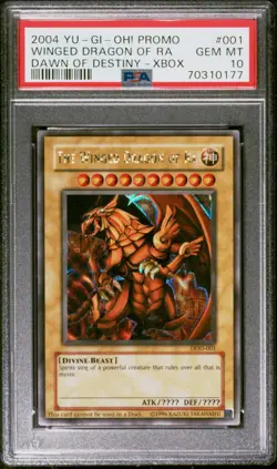 YUGIOH PSA 10 The Winged Dragon of Ra DOD-001 Secret Rare Promo *0177 - Image 1