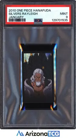 One Piece 2010 Silvers Rayleigh January One Piece Hanafuda PSA 9 - Image 1
