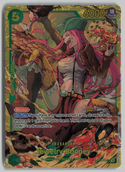 One Piece TCG Jewelry Bonney OP12-118 SEC - Legacy Of The Master - Image 1