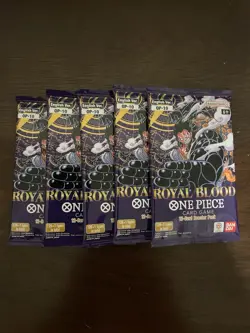 One Piece Royal Blood OP-10 Five 5 Booster Packs Lot English B - Image 1