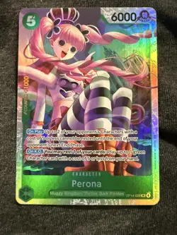 Perona - OP14-033 -One Piece TCG English - The Azure Sea's Seven SR Foil - Image 1