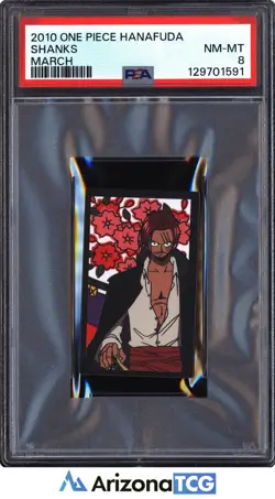 One Piece 2010 Shanks March One Piece Hanafuda PSA 8 - Image 1