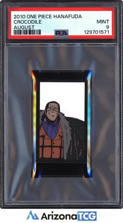 One Piece 2010 Crocodile August One Piece Hanafuda PSA 9 - Image 1