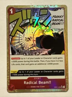 RADICAL BEAM OP01-029 ALT ART One Piece PRB01 THE BEST English - Image 1