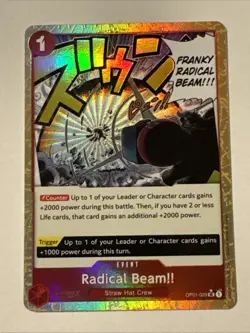 RADICAL BEAM OP01-029 ALT ART One Piece PRB01 THE BEST English - Image 3