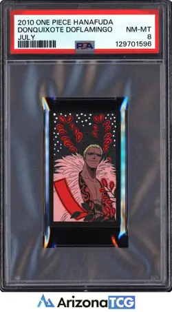 One Piece 2010 Donquixote Doflamingo July One Piece Hanafuda PSA 8 - Image 1