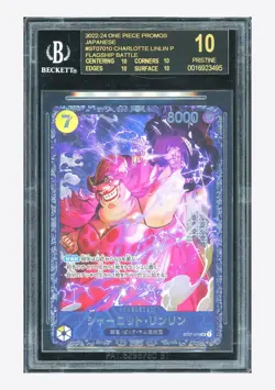 One Piece BGS 10 BLACK LABEL Charlotte Linlin Promo 2024 ST07-010 Flagship JPN - Image 1