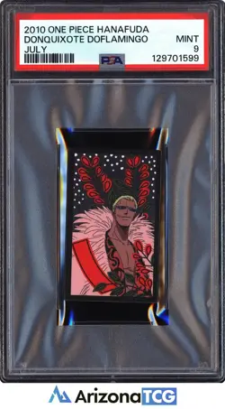 One Piece 2010 Donquixote Doflamingo July One Piece Hanafuda PSA 9 - Image 1