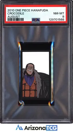 One Piece 2010 Crocodile August One Piece Hanafuda PSA 8 - Image 1