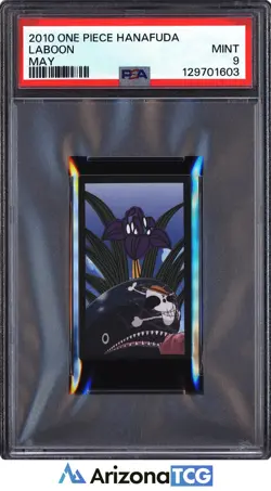 One Piece 2010 Laboon May One Piece Hanafuda PSA 9 - Image 1