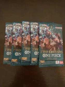 One Piece Two Legends OP-08 Lot Of Five 5 Booster Packs English B - Image 1