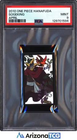 One Piece 2010 Sogeking April One Piece Hanafuda PSA 9 - Image 1
