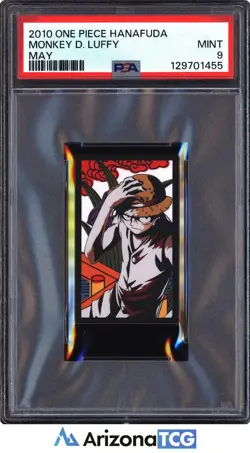 One Piece 2010 Monkey D. Luffy May One Piece Hanafuda PSA 9 - Image 1