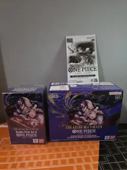 One Piece OP14 The Azure Sea's Seven Booster Box UNSEALED Double Pack Dash Promo - Image 2