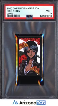One Piece 2010 Nico Robin June One Piece Hanafuda PSA 9 - Image 1