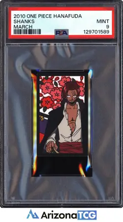 One Piece 2010 Shanks March One Piece Hanafuda PSA 9 - Image 1