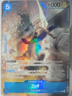 One Piece TCG Zeff Alternate Art OP03-047 Pillars of Strength Foil - Image 1
