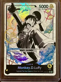 Monkey.D.Luffy ST29-001 Alternate Art Leader Monochrome Starter Deck 29 Egghead - Image 1