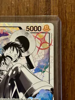 Monkey.D.Luffy ST29-001 Alternate Art Leader Monochrome Starter Deck 29 Egghead - Image 4