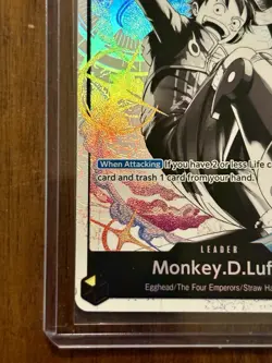 Monkey.D.Luffy ST29-001 Alternate Art Leader Monochrome Starter Deck 29 Egghead - Image 5