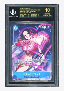 One Piece BGS 10 BLACK LABEL Boa Hancock SR Alt Art 2024 OP07-051 OP07 Japanese - Image 1